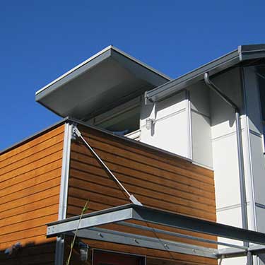 metal siding and gutters
